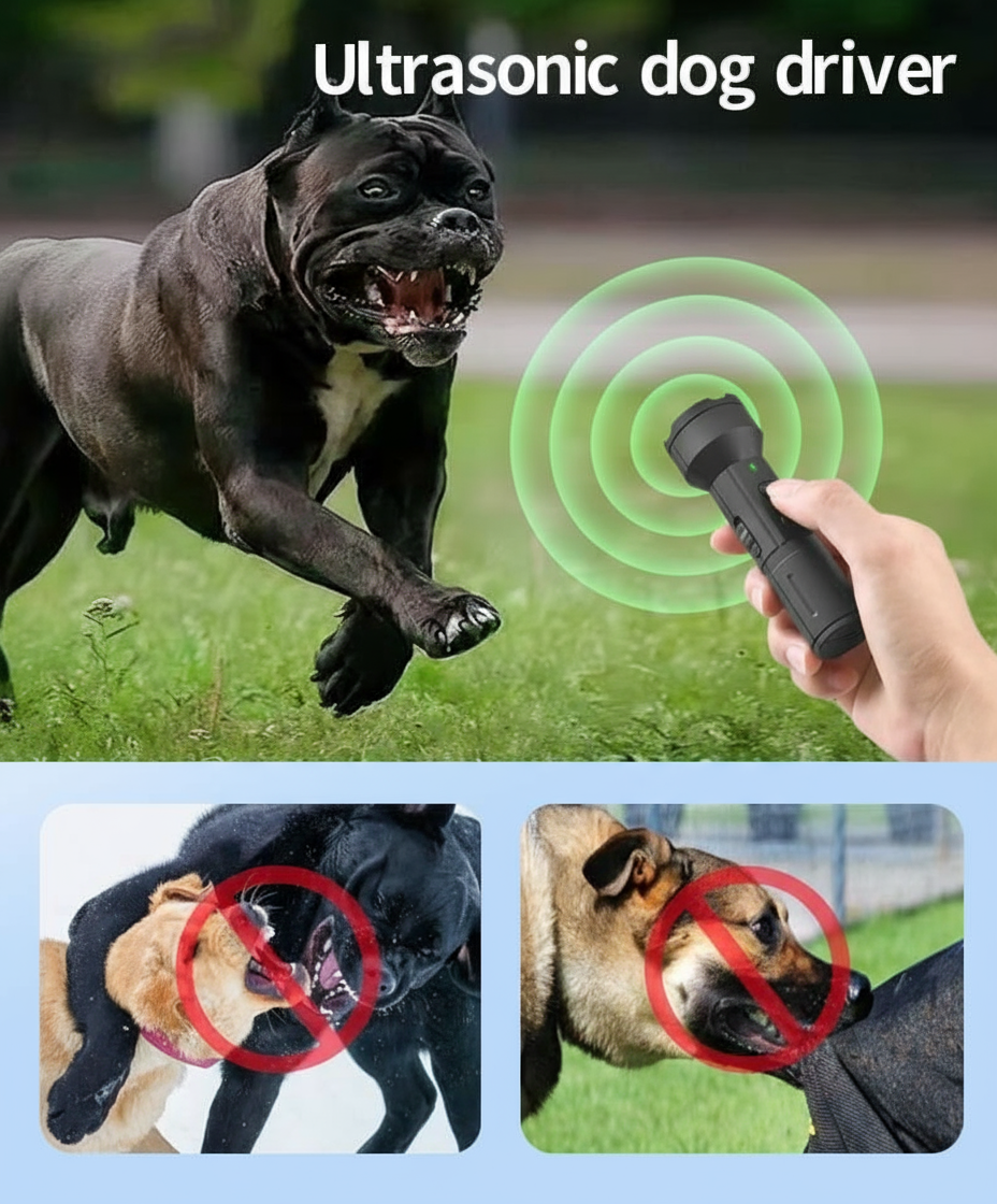 Ahuyentador ultrasónico en acción