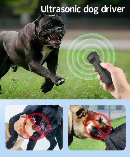 Ahuyentador ultrasónico en acción