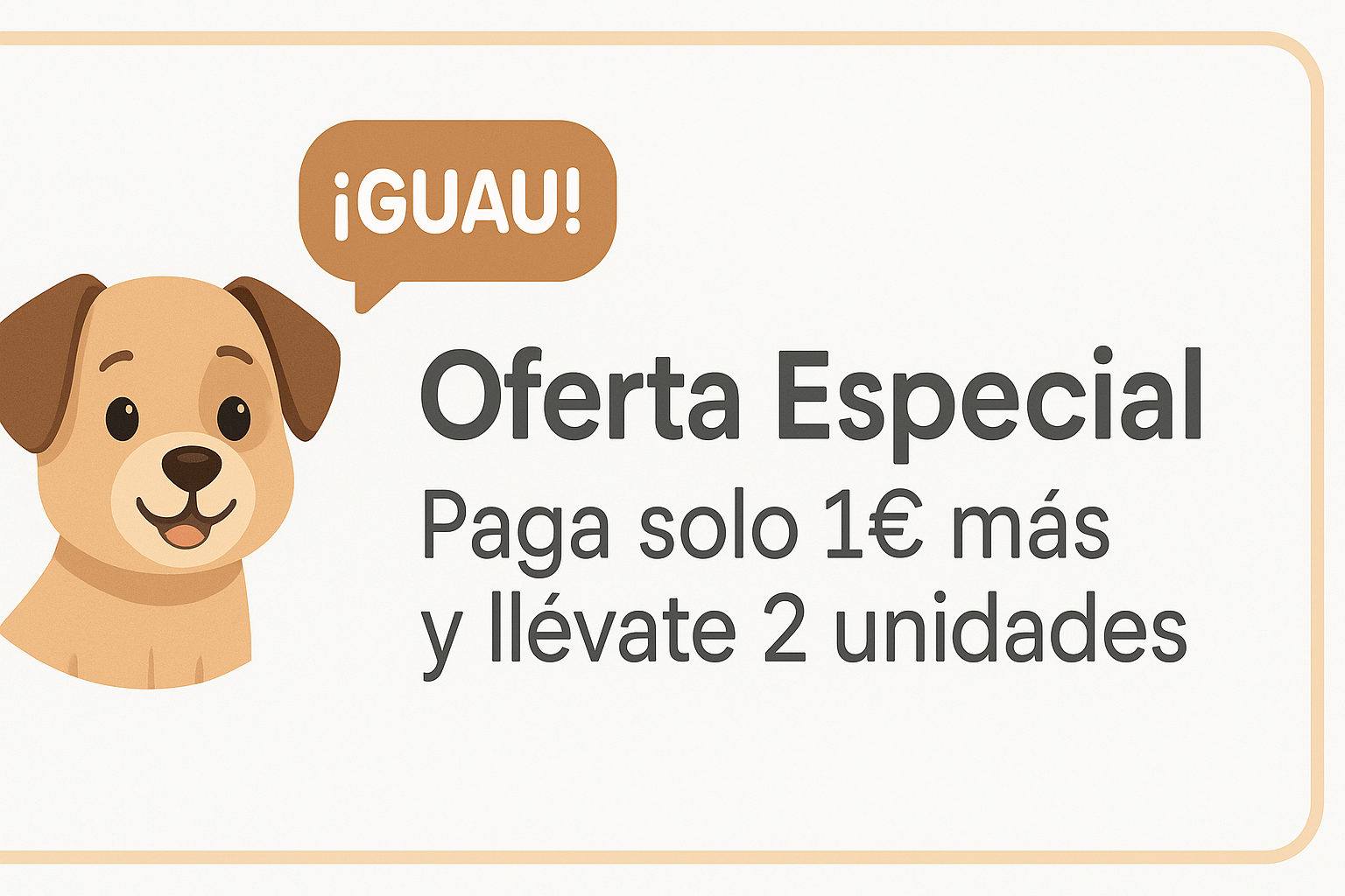 Banner oferta especial limpiador de patas
