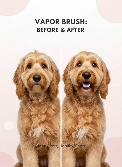 Comparación antes y después del pelaje