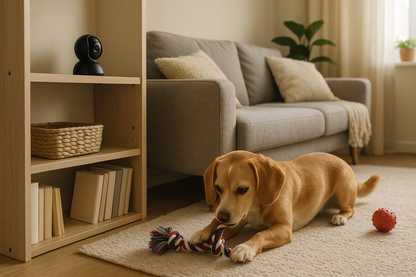 Perro siendo monitoreado